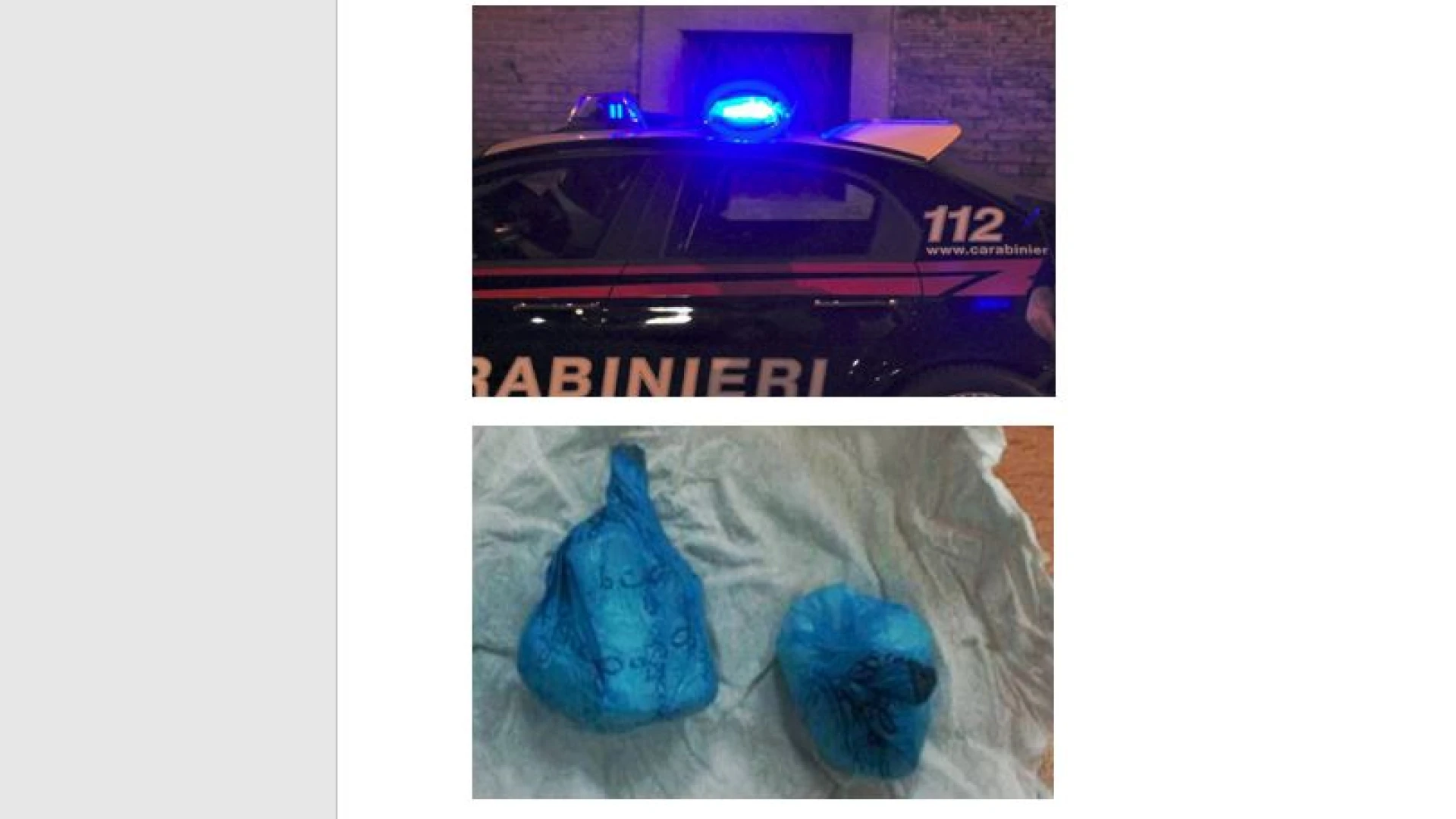 Isernia: i Controlli dei Carabinieri durante il ferragosto. Sette giovani segnalati per uso personale di sostanze stupefacenti.